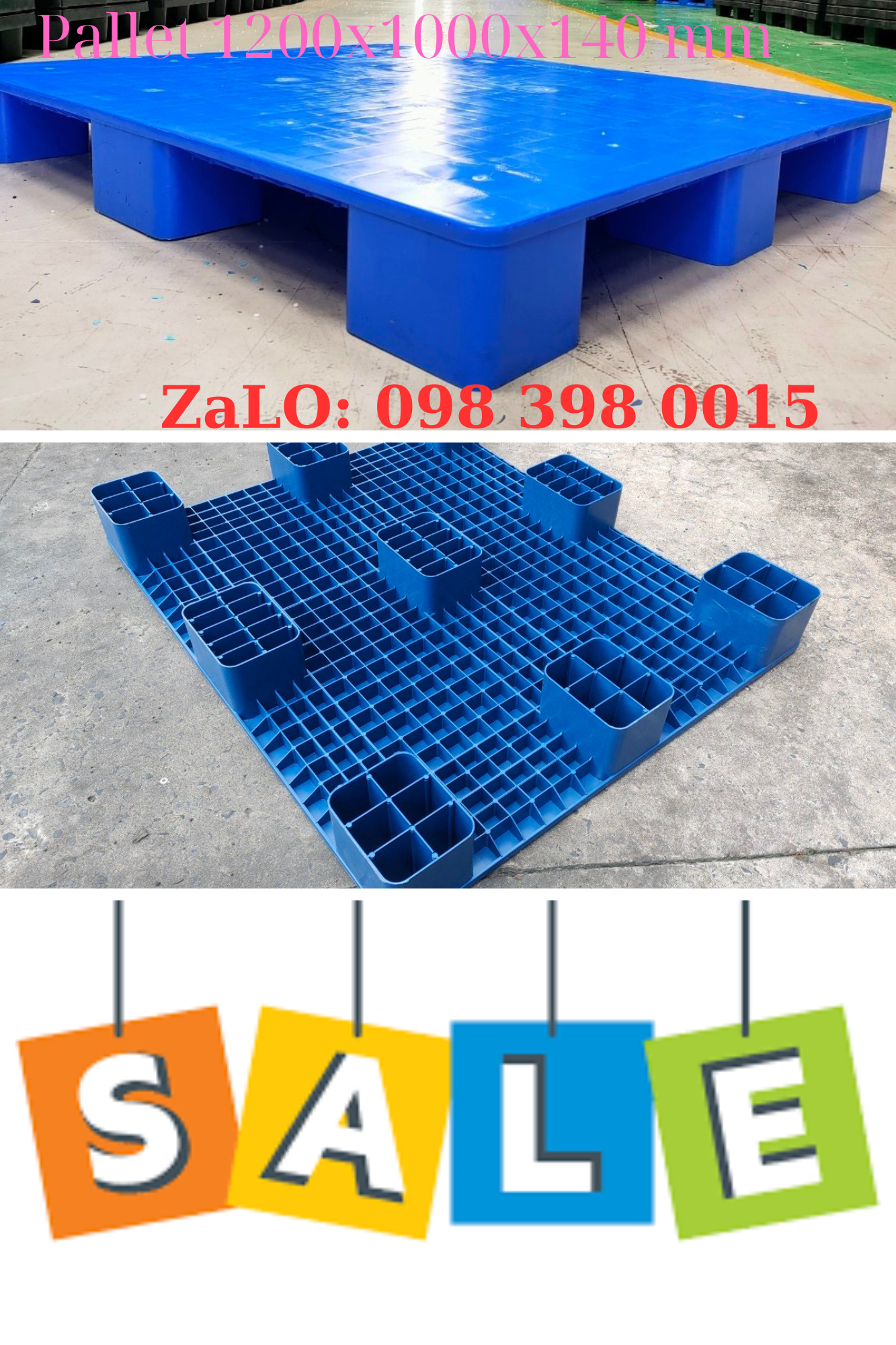 Pallet nhựa 1200x1000x140