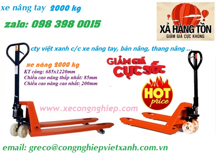Xe nâng tay kéo pallet